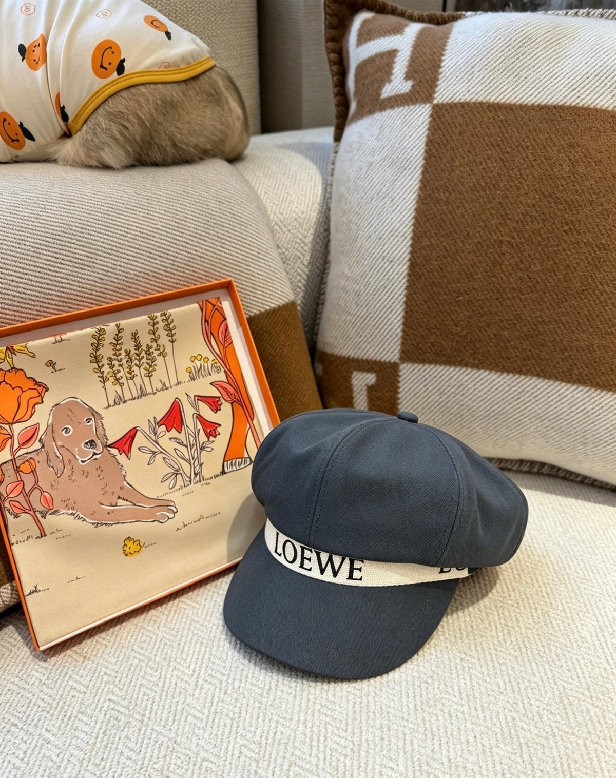 Loewe Logo Baker Boy Cap