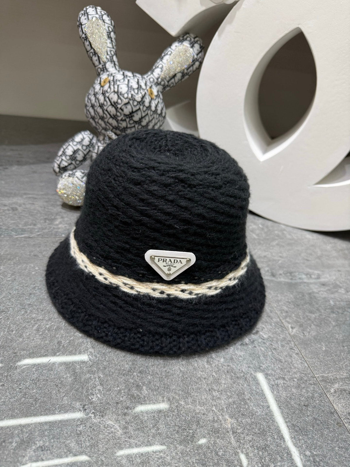 Prada Knitted Bucket Hat